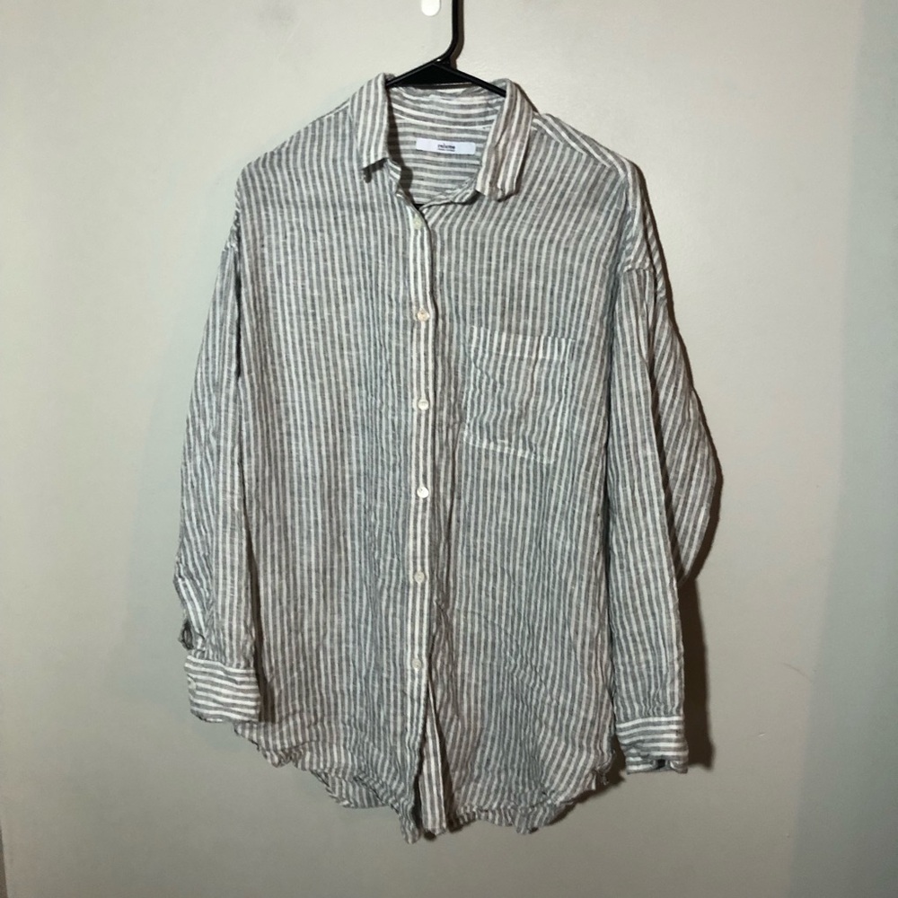 Journal standard relume linen button down shirt women OS oversized Japanese